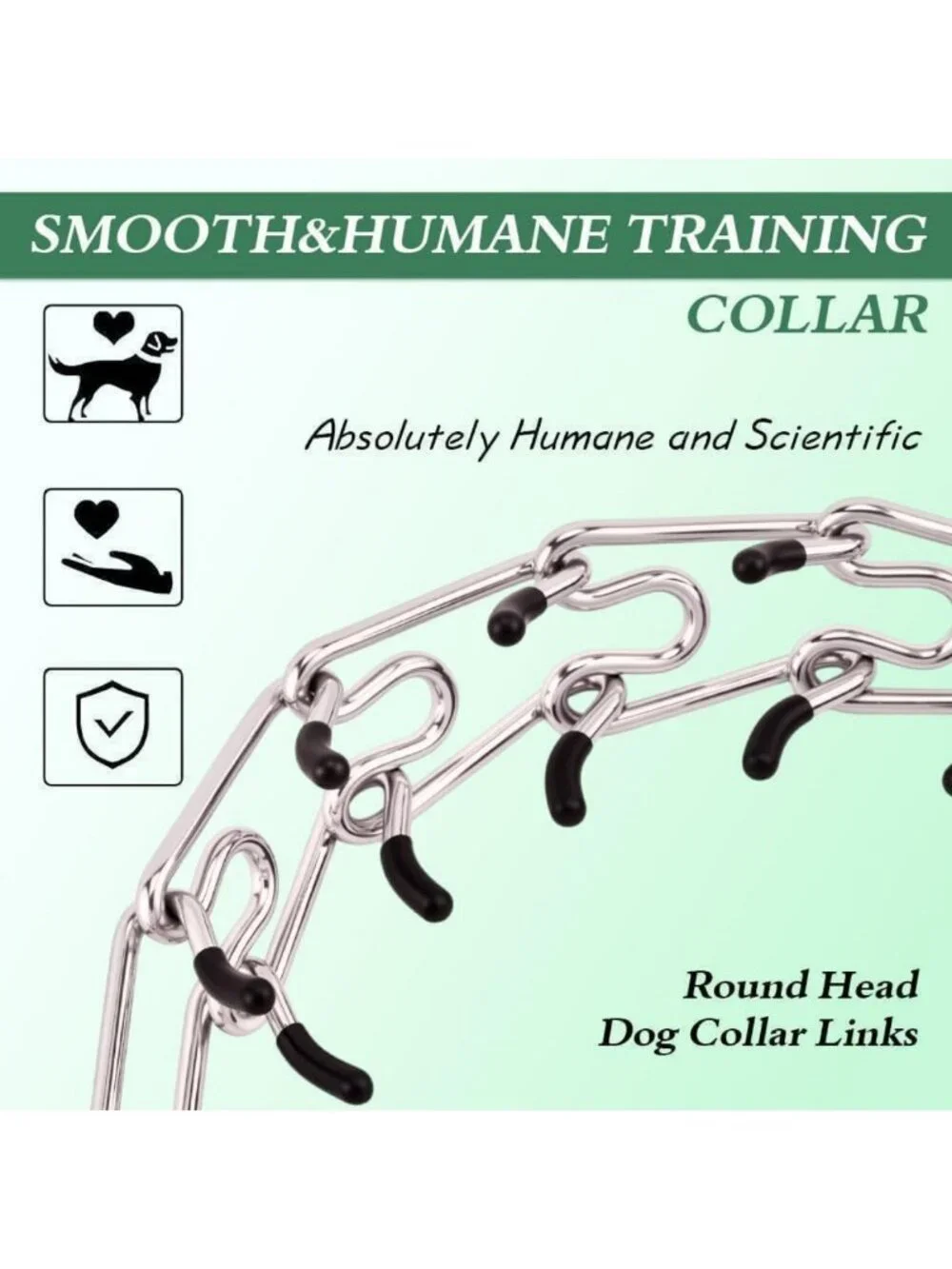 Adjustable No Pull Dog Training Collar with Comfort Tips for Small to XL Dogs